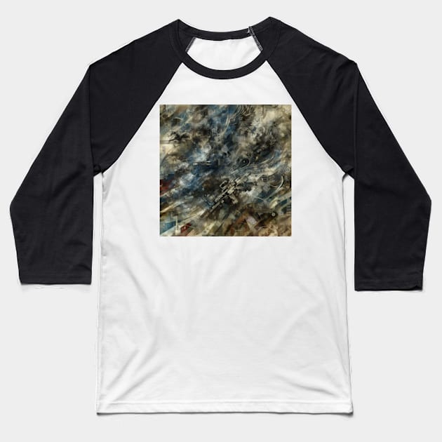 Camouflage Chaos Military Baseball T-Shirt by AmelieDior